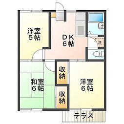 ファミーユオオタニ 3DKの間取図画像