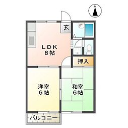 クローバーハイツ 2階
