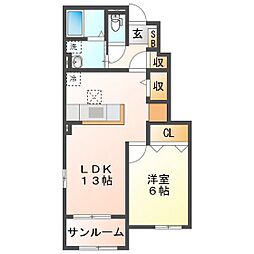 サン パインテイル A 1階