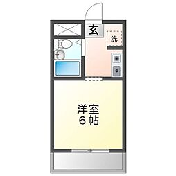 FourSeason ワンルームの間取図画像