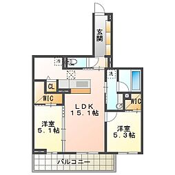 ディーソルビア中川原 1階
