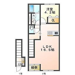 ベレッツァ菰野 2階