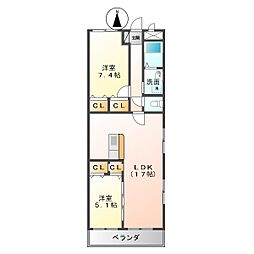 ボンヌシャンス 2階