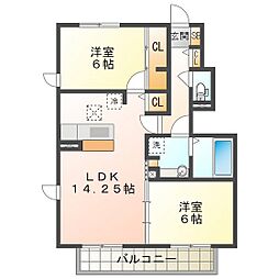 間取図画像 2LDK