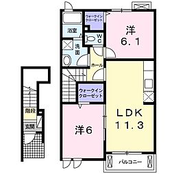 間取図画像 2LDK