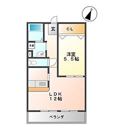 間取図画像 1LDK