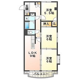 グランシスサウスイースト 2階
