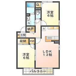 ル・アンソレイエ 2階