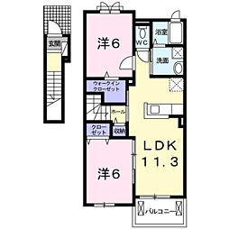 コリーヌ東坂部Ａ 2階
