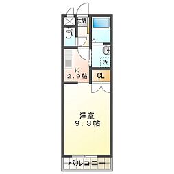 ユーミーマンション小杉 1Kの間取図画像