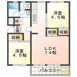 ビレッジハウス笹川48号棟 1階/108