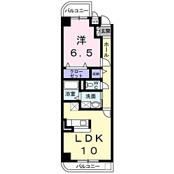 ポリッシュ 1LDKの間取図画像