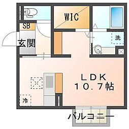 ディーシャンブル別名Ｂ 1階/101