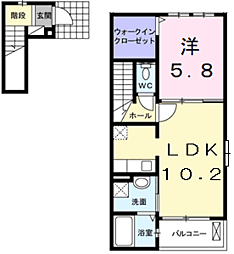 アプレンデールI 2階
