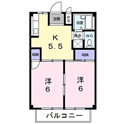シティハイツ吉沢Ｃ 2階/2-B