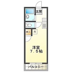 フローレンス鈴鹿 ワンルームの間取図画像