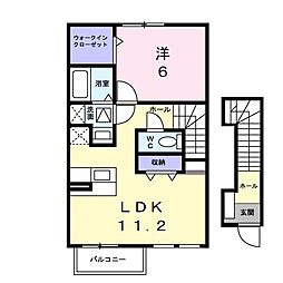 セルカ 1LDKの間取図画像