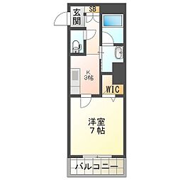 ShaMaisonK 1Kの間取図画像