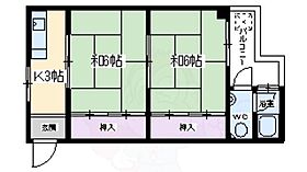 京都府京都市右京区太秦開日町（賃貸マンション2K・1階・25.00㎡） その2