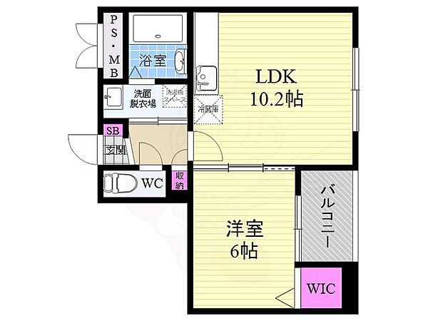 ベルビュー太秦 ｜京都府京都市右京区太秦荒木町(賃貸マンション1LDK・5階・37.57㎡)の写真 その2