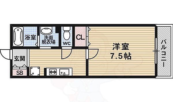 エミネンス西京極 ｜京都府京都市右京区西京極畔勝町(賃貸アパート1K・1階・25.00㎡)の写真 その2