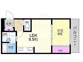 コモハウス  ｜ 京都府京都市右京区西京極東町（賃貸マンション1LDK・1階・41.00㎡） その2