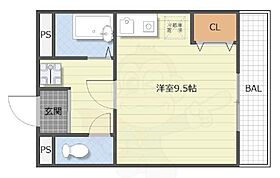 京都府京都市右京区御室竪町（賃貸マンション1R・3階・23.00㎡） その2