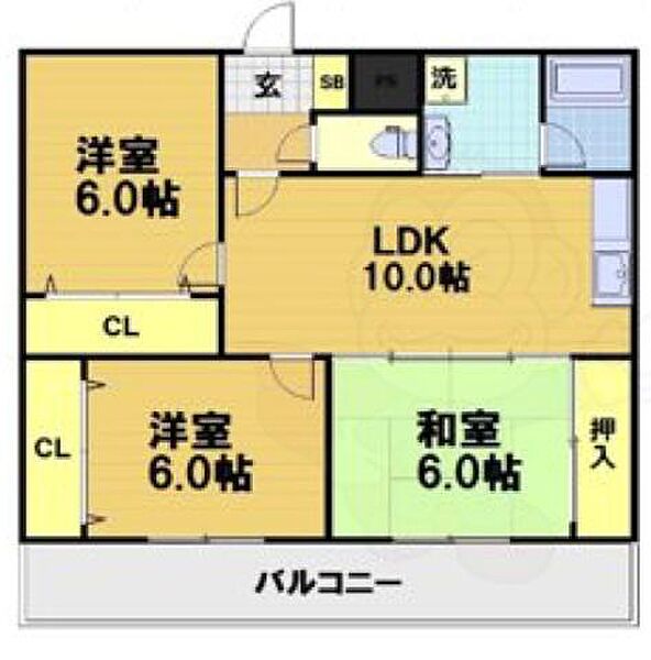 MOグロリーエイト ｜京都府京都市伏見区羽束師菱川町(賃貸マンション3LDK・6階・61.00㎡)の写真 その2