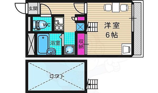 レオパレス洛西 ｜京都府京都市西京区樫原秤谷町(賃貸アパート1K・1階・20.28㎡)の写真 その2