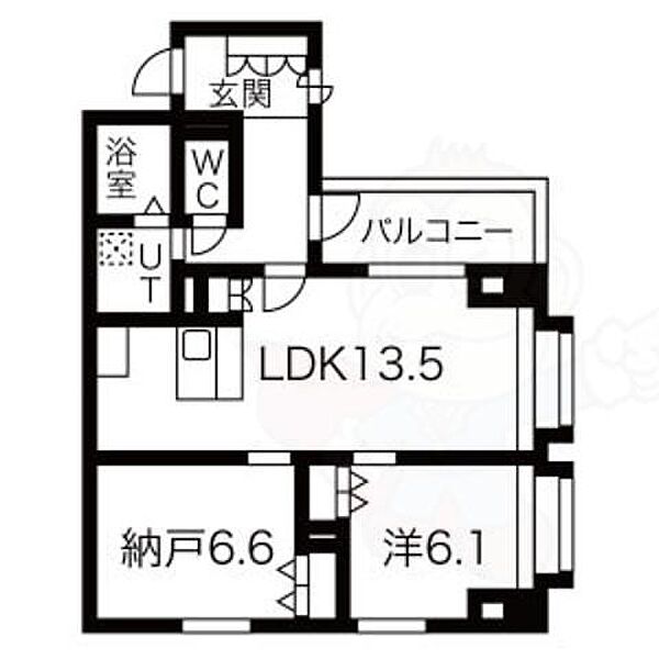 コモド御所南 ｜京都府京都市中京区福屋町(賃貸マンション2LDK・3階・57.30㎡)の写真 その2