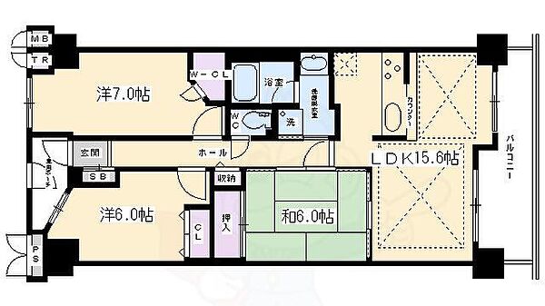 ライオンズマンション四条大宮ガーデンシティ ｜京都府京都市中京区壬生辻町(賃貸マンション3LDK・7階・77.21㎡)の写真 その2