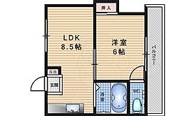 京都府京都市伏見区淀新町（賃貸マンション1LDK・1階・27.00㎡） その2