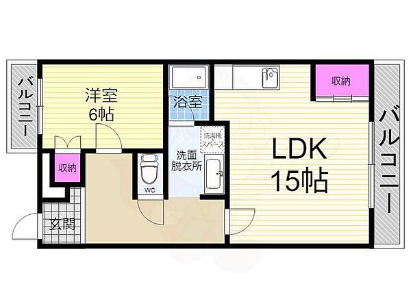 第10長栄 アビタシオン清水 ｜京都府京都市西京区下津林南大般若町(賃貸マンション1LDK・4階・50.00㎡)の写真 その2