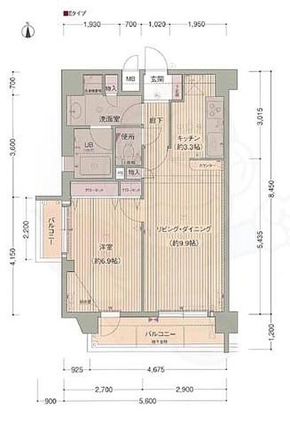 プレサンス京大南 ｜京都府京都市左京区東丸太町(賃貸マンション1LDK・7階・47.32㎡)の写真 その2