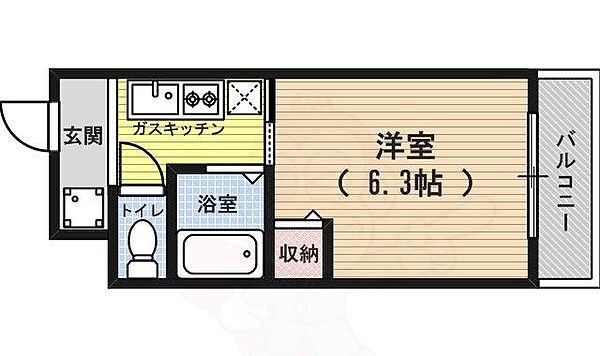 サンウエストくら ｜京都府京都市下京区西七条南西野町(賃貸マンション1K・5階・20.00㎡)の写真 その2