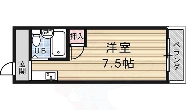 メゾンドアムール ｜京都府京都市伏見区東浜南町(賃貸マンション1K・3階・20.00㎡)の写真 その2