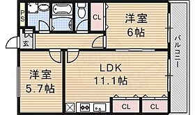 マチエール大宮  ｜ 京都府京都市南区上鳥羽大物町31番（賃貸マンション2LDK・4階・56.00㎡） その2