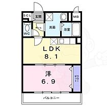 SUN  ｜ 京都府京都市右京区西院日照町（賃貸マンション1LDK・2階・38.38㎡） その2