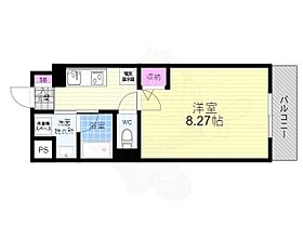 フラットオクA  ｜ 京都府京都市伏見区深草新門丈町（賃貸マンション1K・3階・28.00㎡） その2