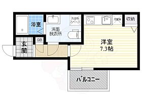 Lane深草  ｜ 京都府京都市伏見区深草西浦町６丁目（賃貸アパート1K・1階・21.72㎡） その2