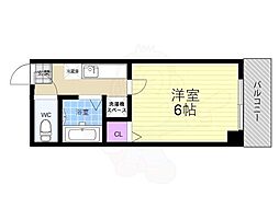 ヴァインオークNic 1Kの間取図画像