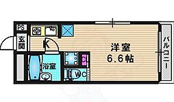 カツラフラット 3階1Kの間取り