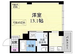 レノバエイシュウ 4階1Kの間取り