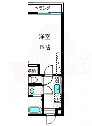仮)フラッティ烏丸十条 4階1Kの間取り