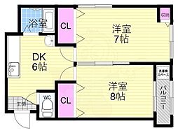 葛城マンション 4階/-