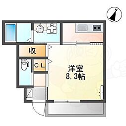 Ｌａ・Ｆｅｌｉｃｅ 1階1Kの間取り