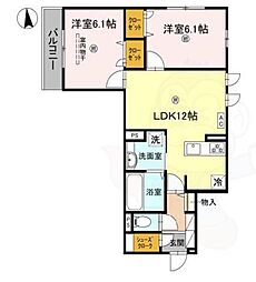 D-ROOM Sagarimatsu 2階/-