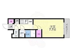 ESPLACE京都駅ウエスト 1Kの間取図画像