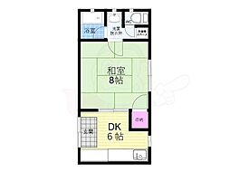 アネックス大竹 1DKの間取図画像