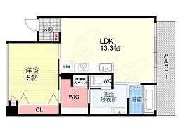 SHALIMARNISHIOJI 1LDKの間取図画像